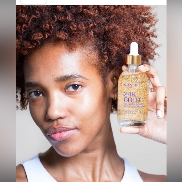 SpaLife Nourishing Anti-Aging 24k‎ Gold & Collagen infused facial serum new - Picture 7 of 7